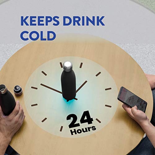 FineDine 17 Oz Triple-Insulated Stainless Steel Water Bottles - Leakproof & Sweatproof