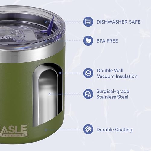 HASLE OUTFITTERS 10oz Insulated Stainless Steel Tumbler - Army Green